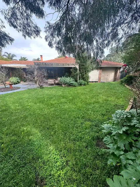Lawn and garden at a Margaret River holiday home